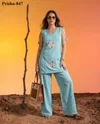 K 1175 By Naisha Imported Viscose Western Co Ord Set 